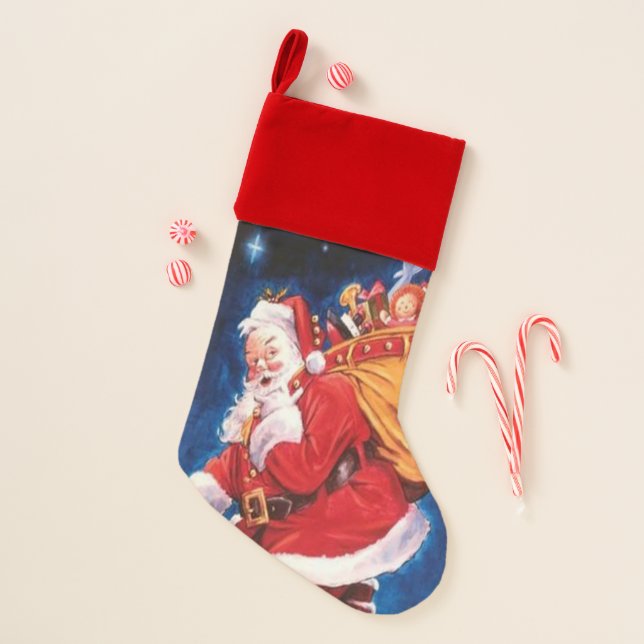Santa Claus is coming Christmas Stocking (Front)