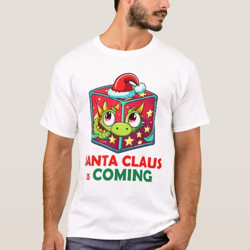Santa Claus is coming Cute Dragon Ball T_Shirt