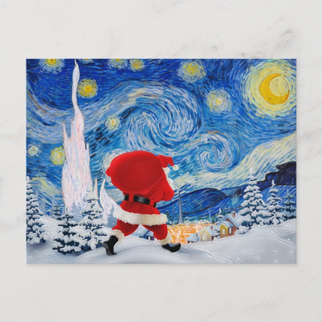Santa Claus is coming Postcard (Front)