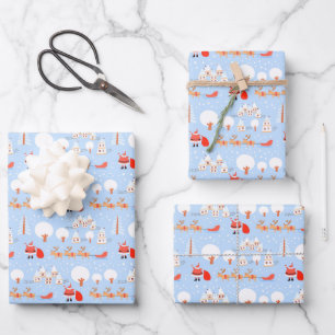 Santa Claus is Coming to Town Christmas Wrapping Paper Sheets