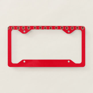 santa claus is coming to town license plate frame