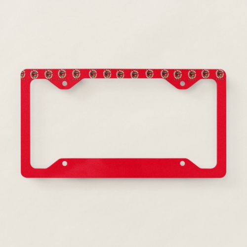 santa claus is coming to town  license plate frame