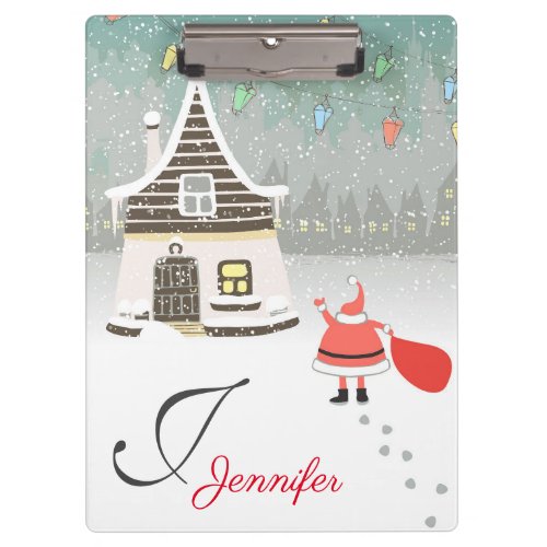 Santa Claus is Coming to Town Mongoram  Name Clipboard