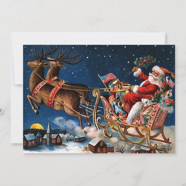 Santa Claus is Comming to Town Invitation (Front)