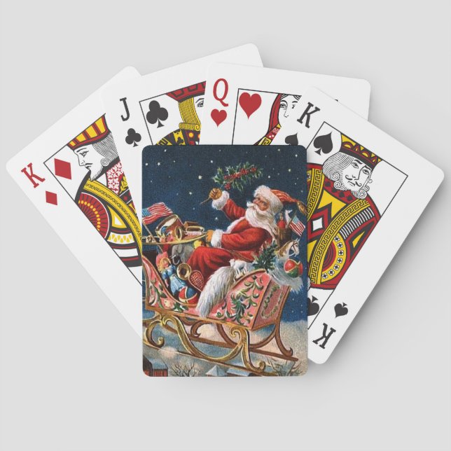 Santa Claus is Comming to Town Poker Cards (Back)