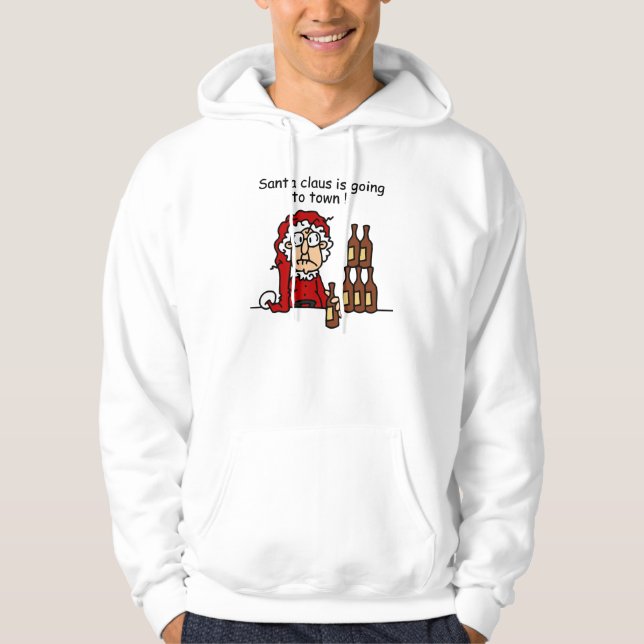 Santa Claus is Going to Town Hoodie (Front)