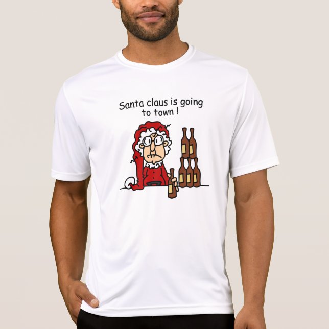 Santa Claus is Going to Town T-Shirt (Front)