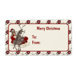 Santa Claus is Late-  Christmas Tags
