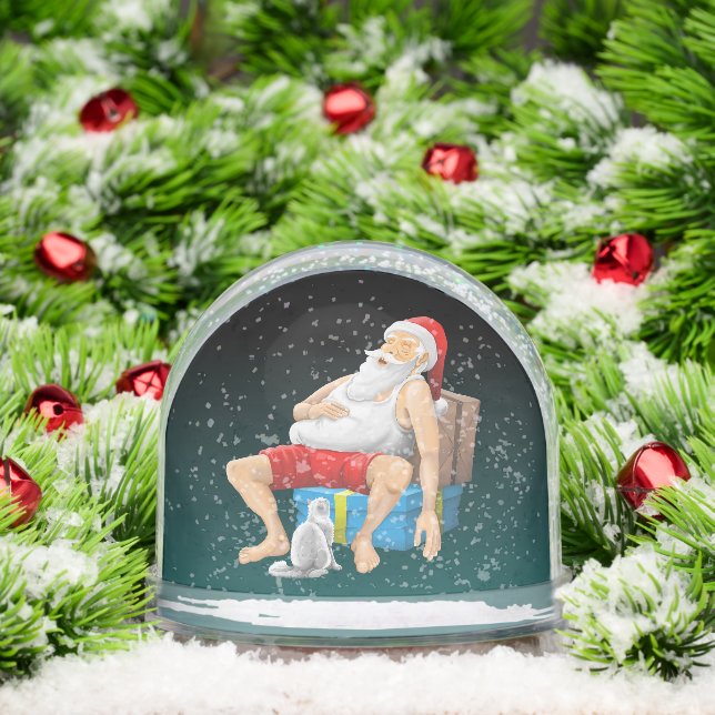 Santa Claus is sleeping Snow Globe (Christmas)