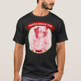 Santa Claus jiu jitsu judo   Christmas bjj   happy T-Shirt