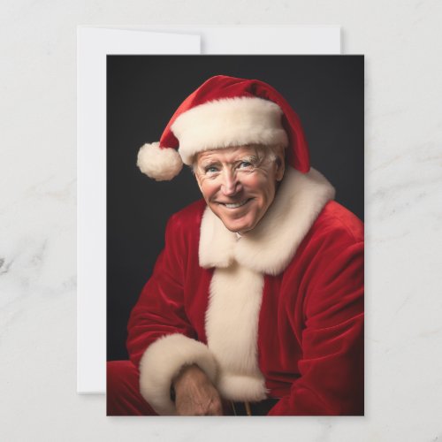 Santa Claus Joe Biden Holiday Card