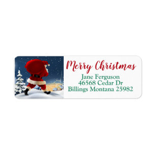 Santa Claus Label