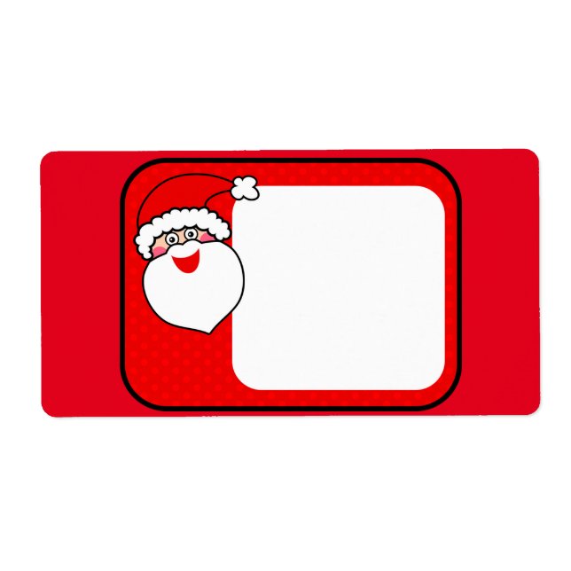 Santa Claus Label (Front)