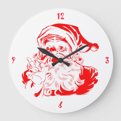 Santa Claus Large Clock
