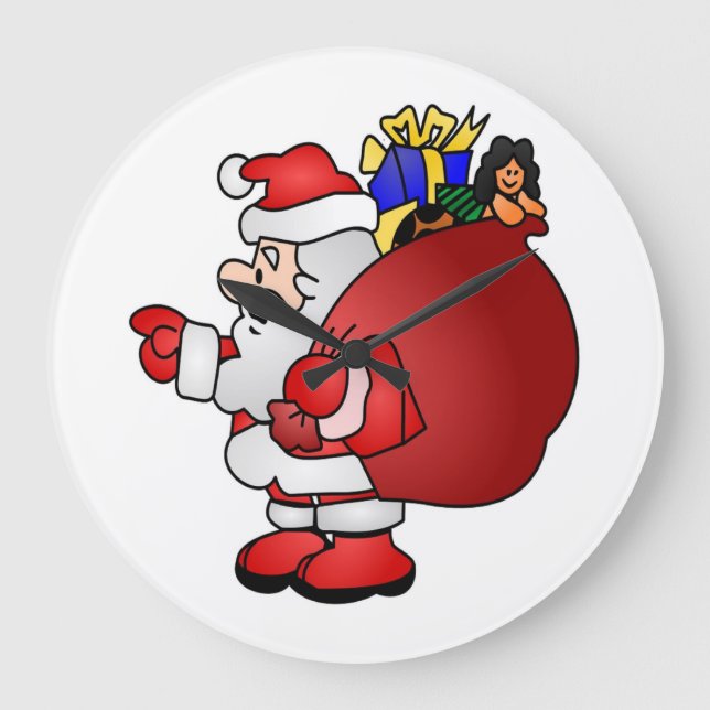 SANTA CLAUS LARGE CLOCK (Front)