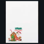 Santa Claus letterhead<br><div class="desc">Santa Claus Christmas background</div>