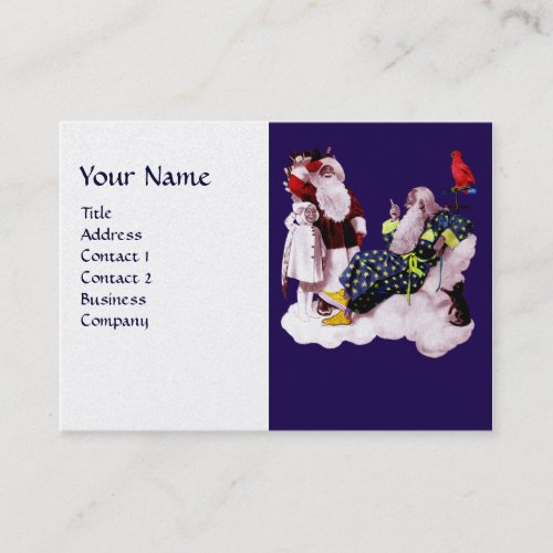 SANTA CLAUS LITTLE ANGEL  MERLIN Christmas Party Business Card