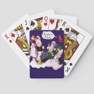 SANTA CLAUS ,LITTLE ANGEL & MERLIN Christmas Party Poker Cards