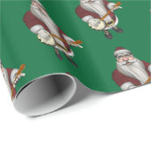 Santa Claus Loves His Banjo Wrapping Paper (Roll Corner)