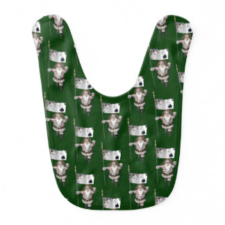 Santa Claus Loves Playing  Poker Baby Bib