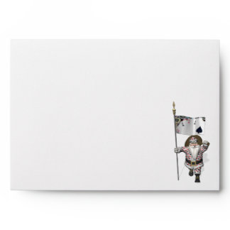 Santa Claus Loves Playing  Poker Envelope