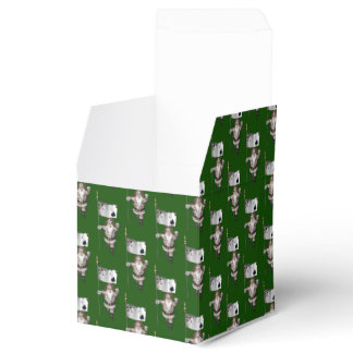 Santa Claus Loves Playing  Poker Favor Boxes