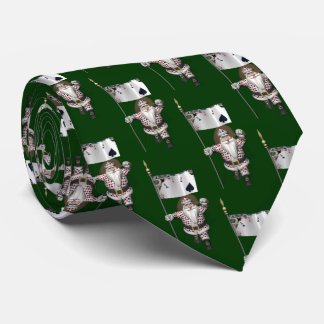 Santa Claus Loves Playing  Poker Tie