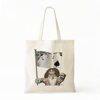 Santa Claus Loves Playing  Poker Tote Bag