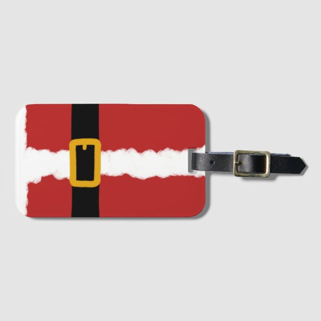 Santa Claus Luggage Tag (Front Horizontal)