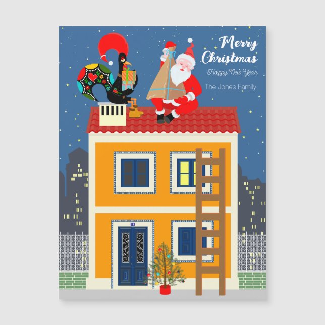 Santa Claus meets the Portuguese Rooster (Front)