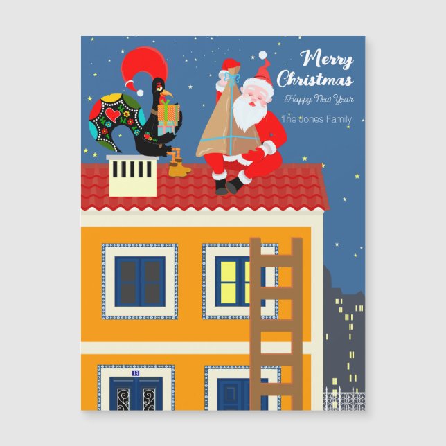 Santa Claus meets the Portuguese Rooster (Front)