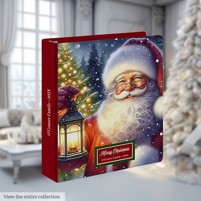 Santa Claus Memory Album Modern Christmas Binder (Santa Claus Memory Album Modern Christmas Binder)