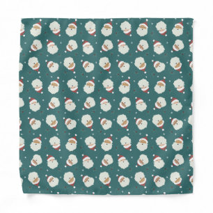 Santa Claus Merry Christmas Bandana