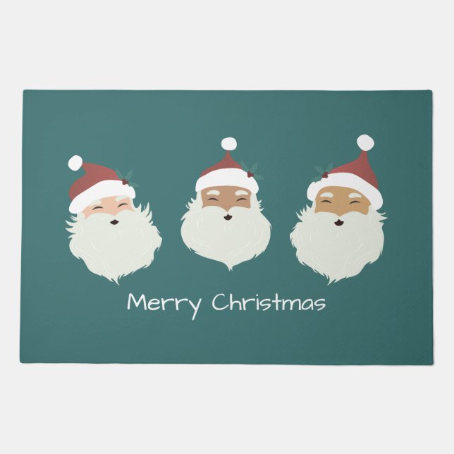 Santa Claus Merry Christmas Doormat (Front)