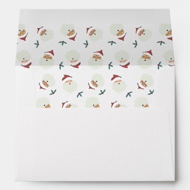 Santa Claus Merry Christmas Envelope (Back (Bottom))