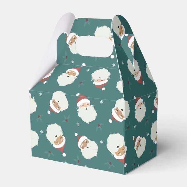 Santa Claus Merry Christmas Favor Boxes (Front Side)