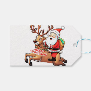 Santa Claus Merry Christmas Gift Tags