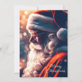 Santa Claus Merry Christmas Holiday Card (Front)