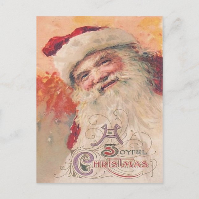 Santa Claus Merry Christmas Holiday Postcard (Front)