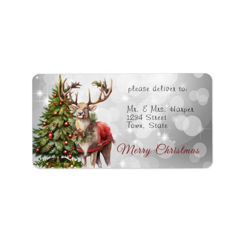 Santa Claus Merry Christmas   Label