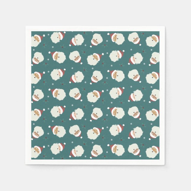 Santa Claus Merry Christmas Napkins (Front)