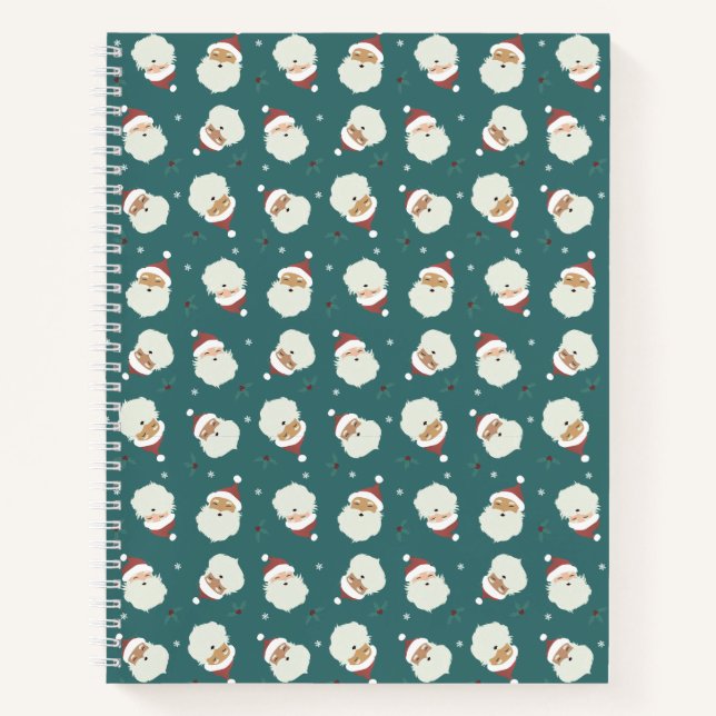 Santa Claus Merry Christmas Notebook (Front)