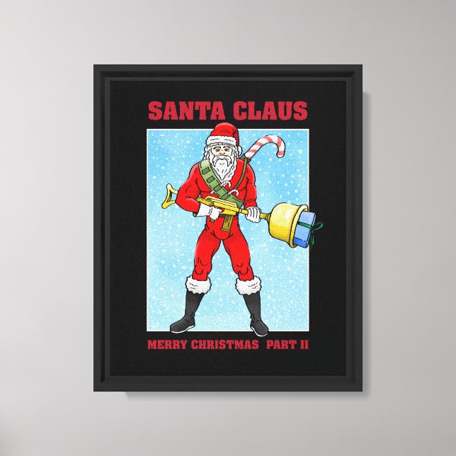 Santa Claus Merry Christmas Part 2 Canvas Print (Front)