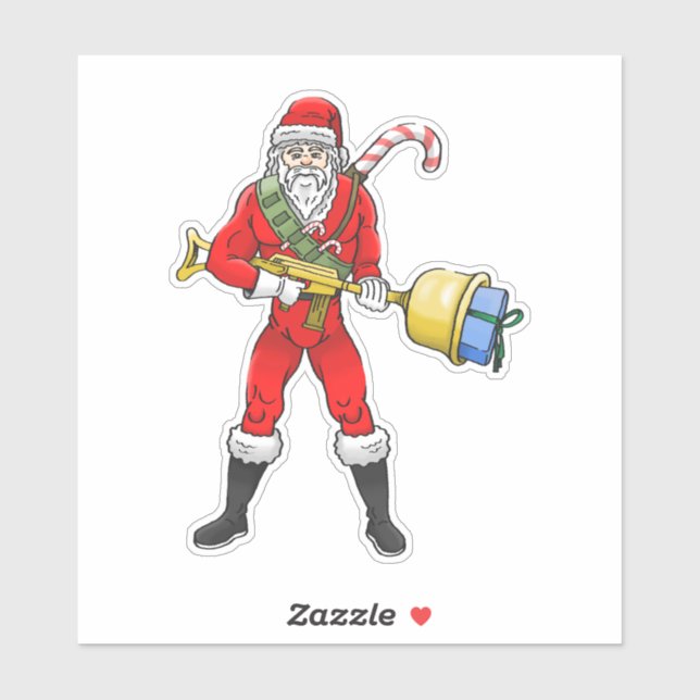 Santa Claus Merry Christmas Part 2 Sticker (Sheet)