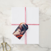 Santa Claus Merry Christmas Personalized Gift Tags (With Twine)