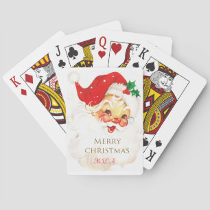 Santa Claus, Merry Christmas Poker Cards