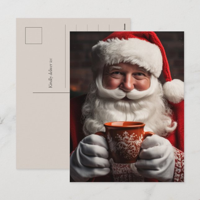 Santa Claus Merry Christmas Post Card (Front/Back)
