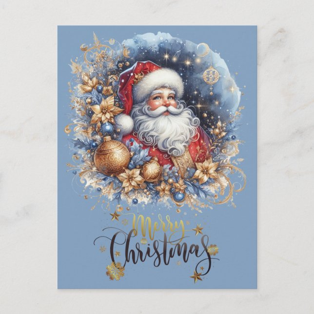 Santa Claus Merry Christmas  Postcard (Front)