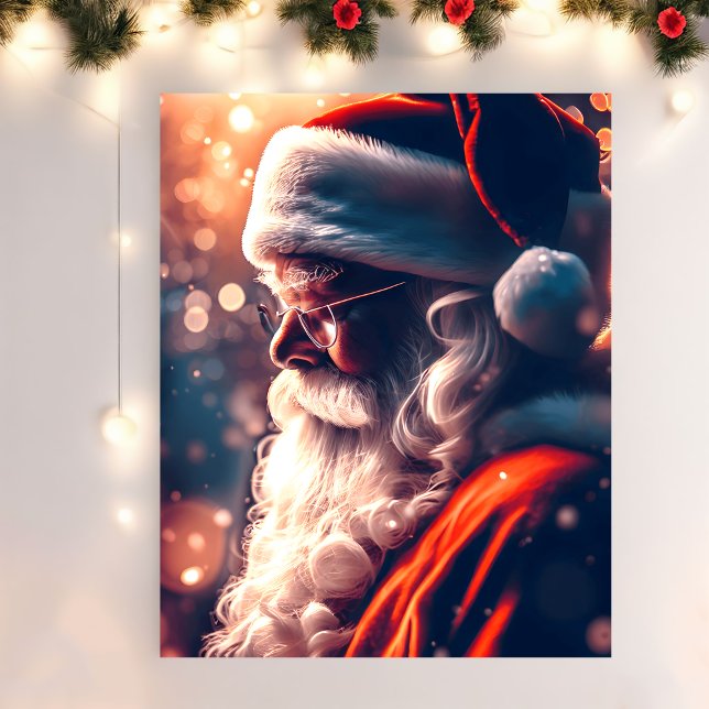 Santa Claus Merry Christmas Poster