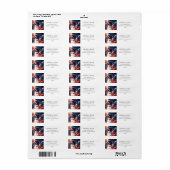 Santa Claus Merry Christmas Return Address Label (Full Sheet)